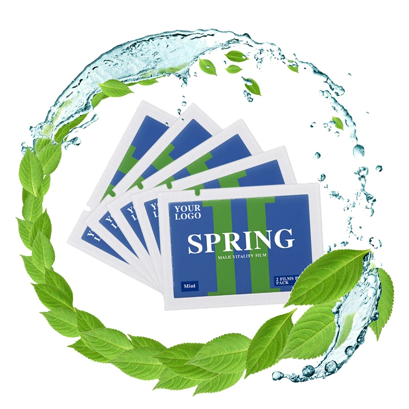 Best Customized male vitality mint film natural maca root men fertility supplement paper mint candy