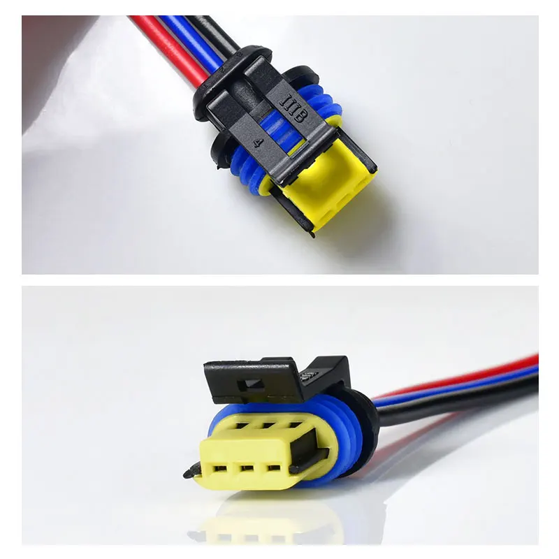 3pins Car HID Xenon Bulb Ballast Plug Cable D1S D3S HID Cord Connector for Osr Wire Harness Power Block Cable Light Accessories
