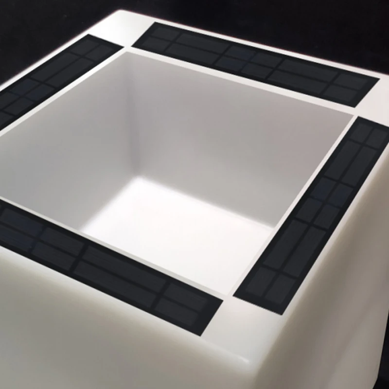 Ip65 Artificial Flower Vase Balcony Patio Outdoor Lighting Furniture Hall Lawn Lights Led Glowing Garden Flower Pot Waterproof