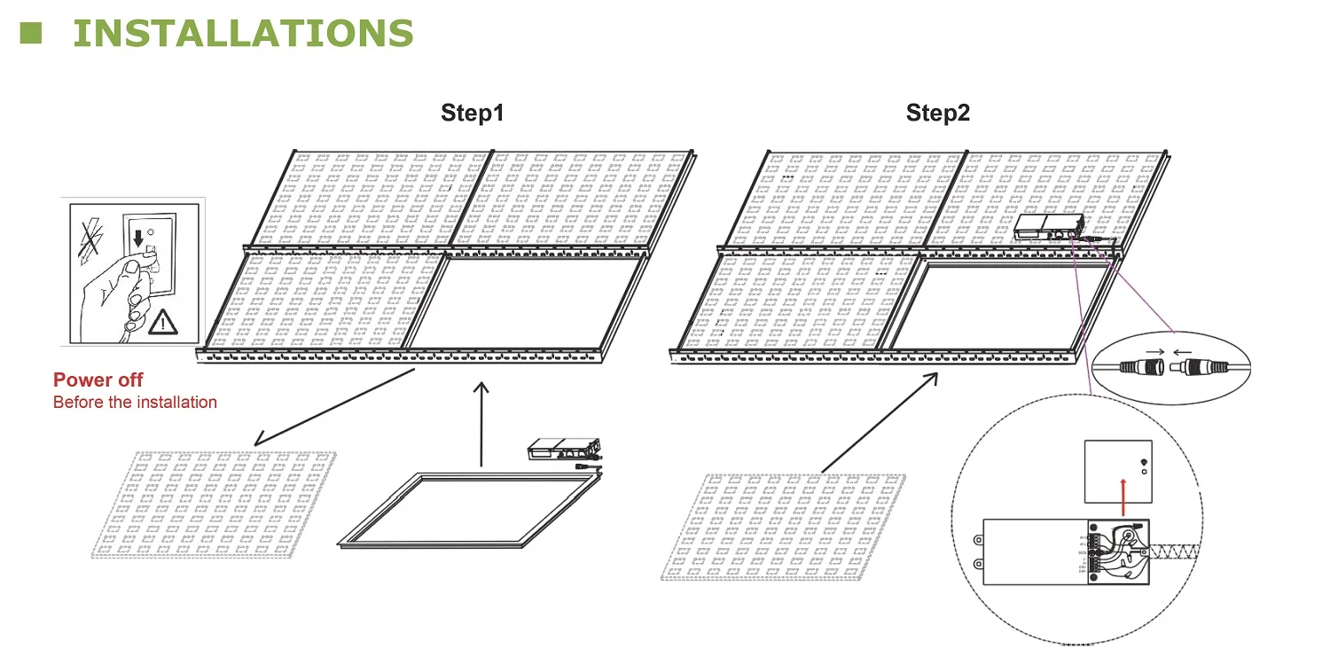 led backlit panels led frame light aluminum 60x60 border lamp cct and power tunable 2x2ft 2x4ft 1x4ft led T grid bar