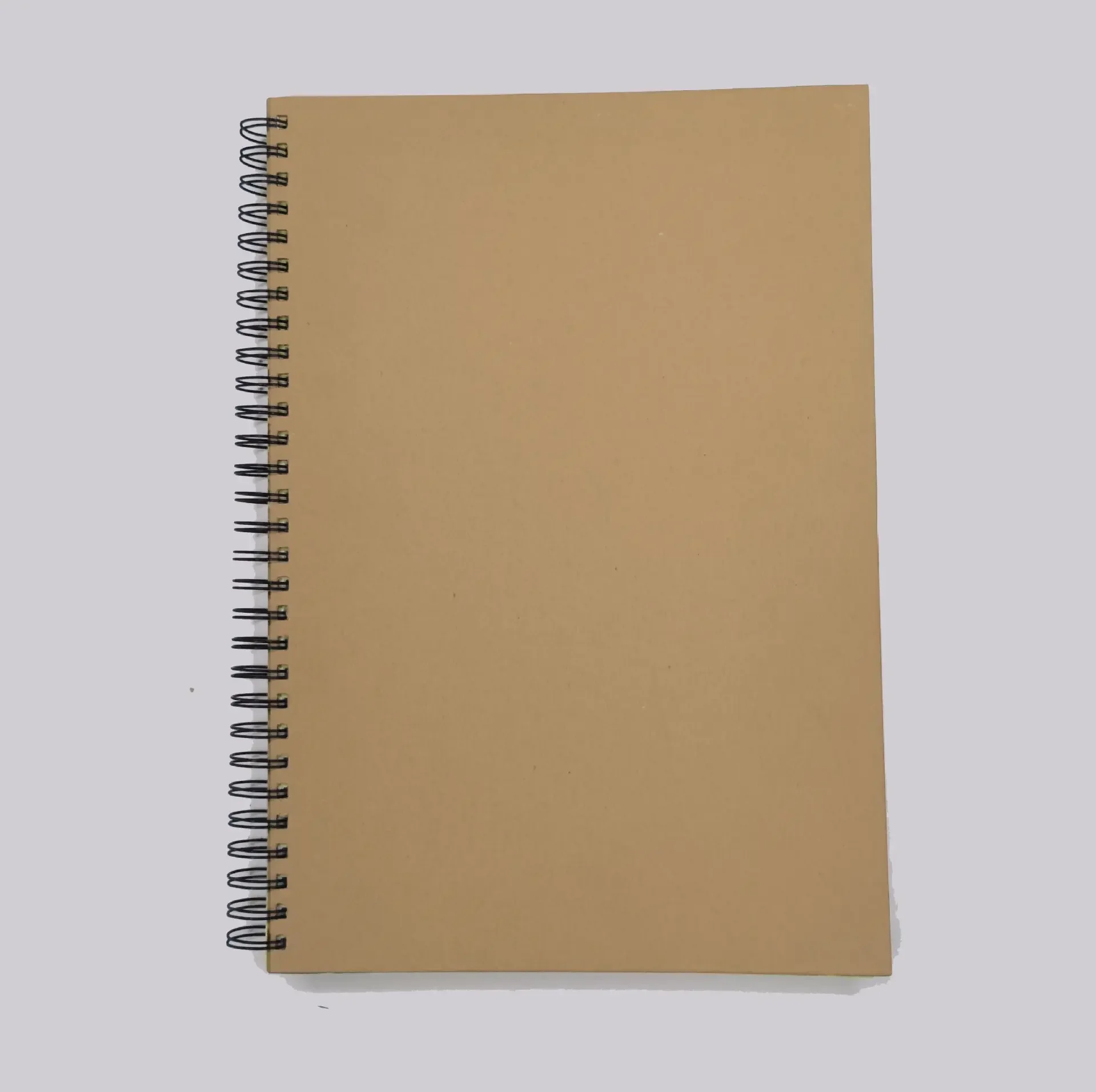 Custom Printing Kraft Paper Notebook Hardcover Journal Planner Kraft Spiral Note Book