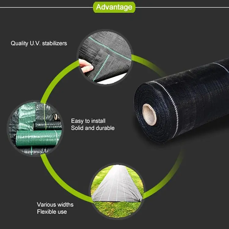 Woven Block Mat Fabric Cloth Barrier Non Woven Mat For Agricultural Ground Cover