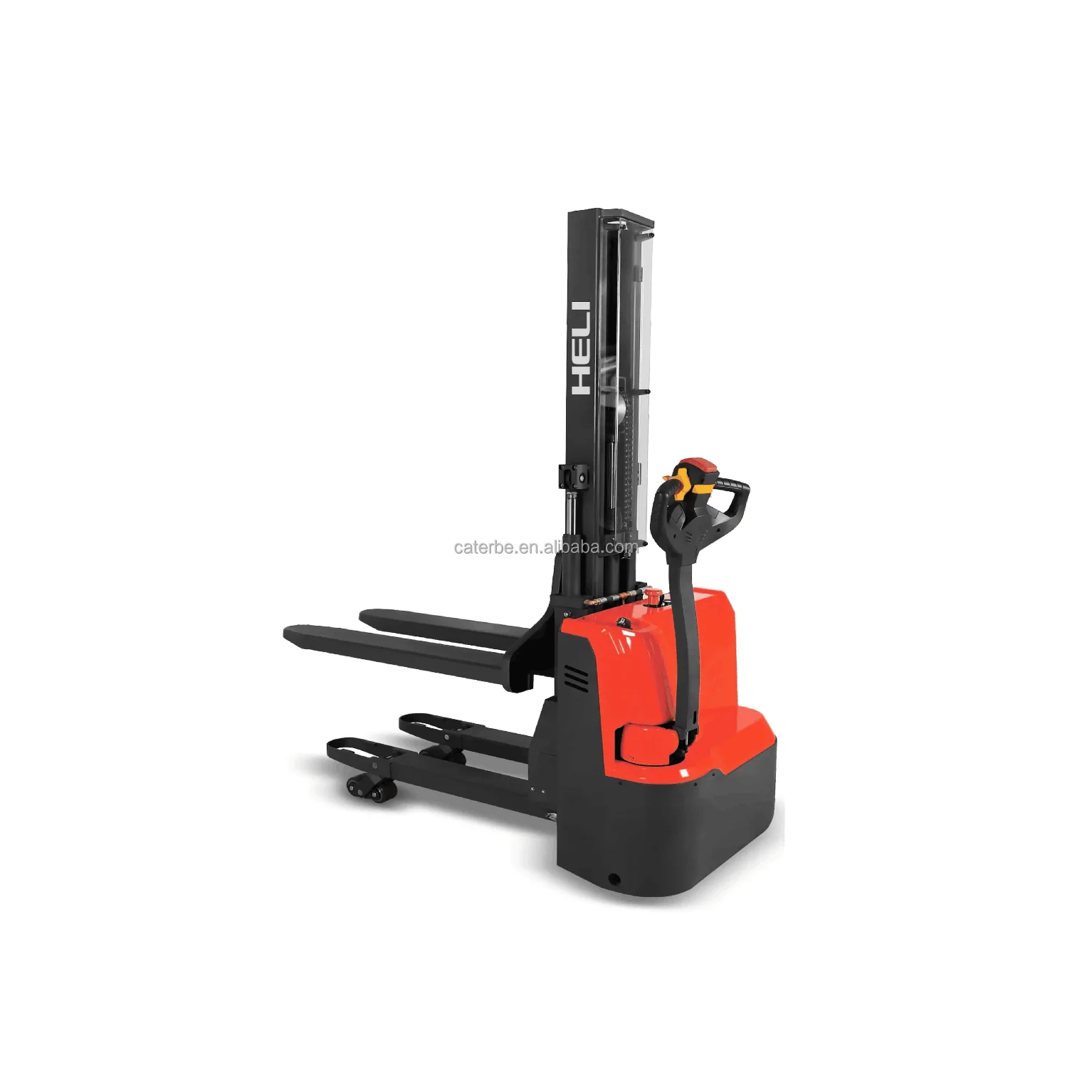 Full Electric Forklift Manufacturer Double Fork 1 ton Lithium Battery 3-7m Electric Forklift In Stock