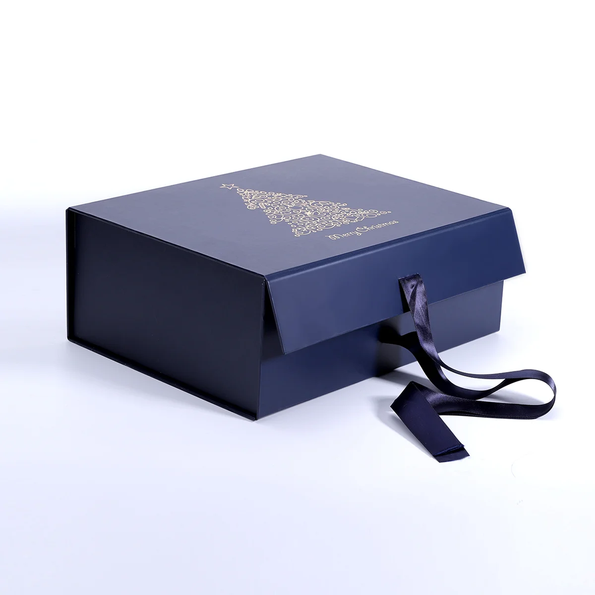 Aliotop Foldable Magnetic Paper Package Gift Box With Ribbon Custom Logo Magnet Foldable Box carton  Packaging