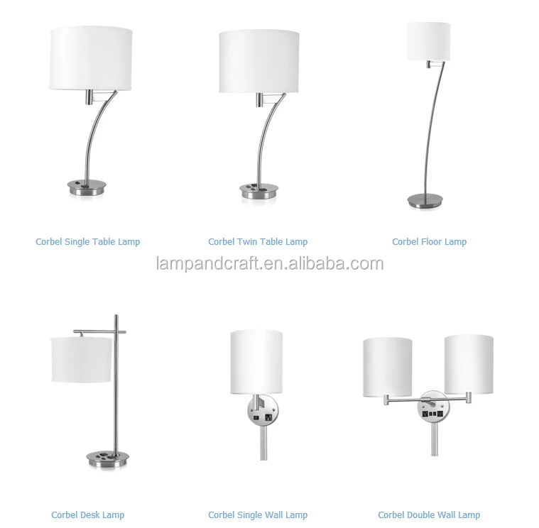 modern chrome hotel table floor guest room lamp set basement light for a dorm room setup