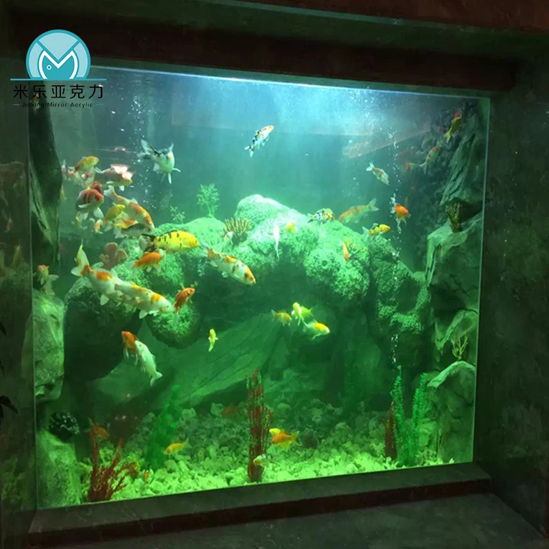 Wall mounted top quality acrylic fish marine aquarium tanks for sale