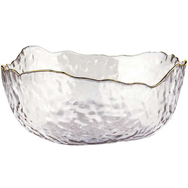 Wholsale double wall Glass Salad/fruit Bowl