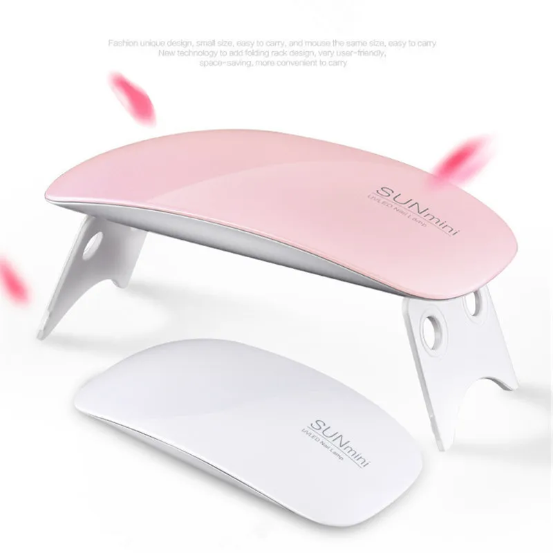 2021 Nail Lamp Mini Portable UV LED Nail Dryer SUN MINI 6W UV Gel Nail Lamp