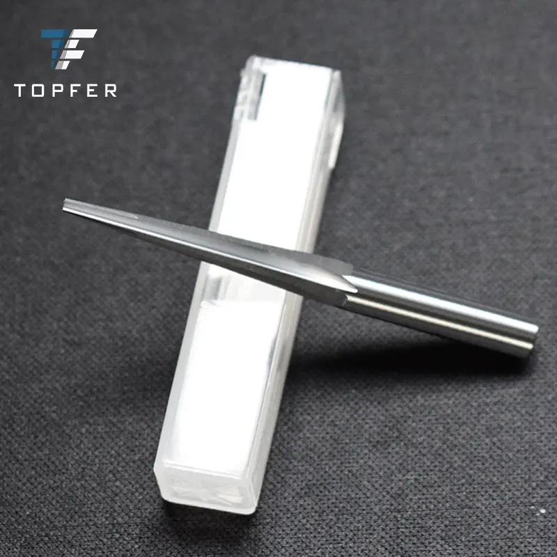 
CNC Tungsten Carbide Taper Straight Groove Hard Extra Long Reamer Tool 