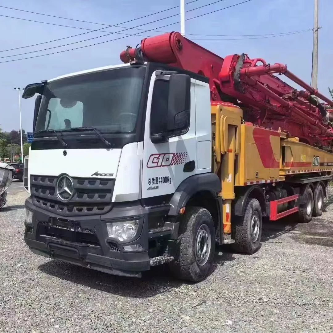 20 Years Sany Benz 62 Meter Used Concrete Pump Truck 56 Meter Horizontal Conveying Distance Diesel Trucks