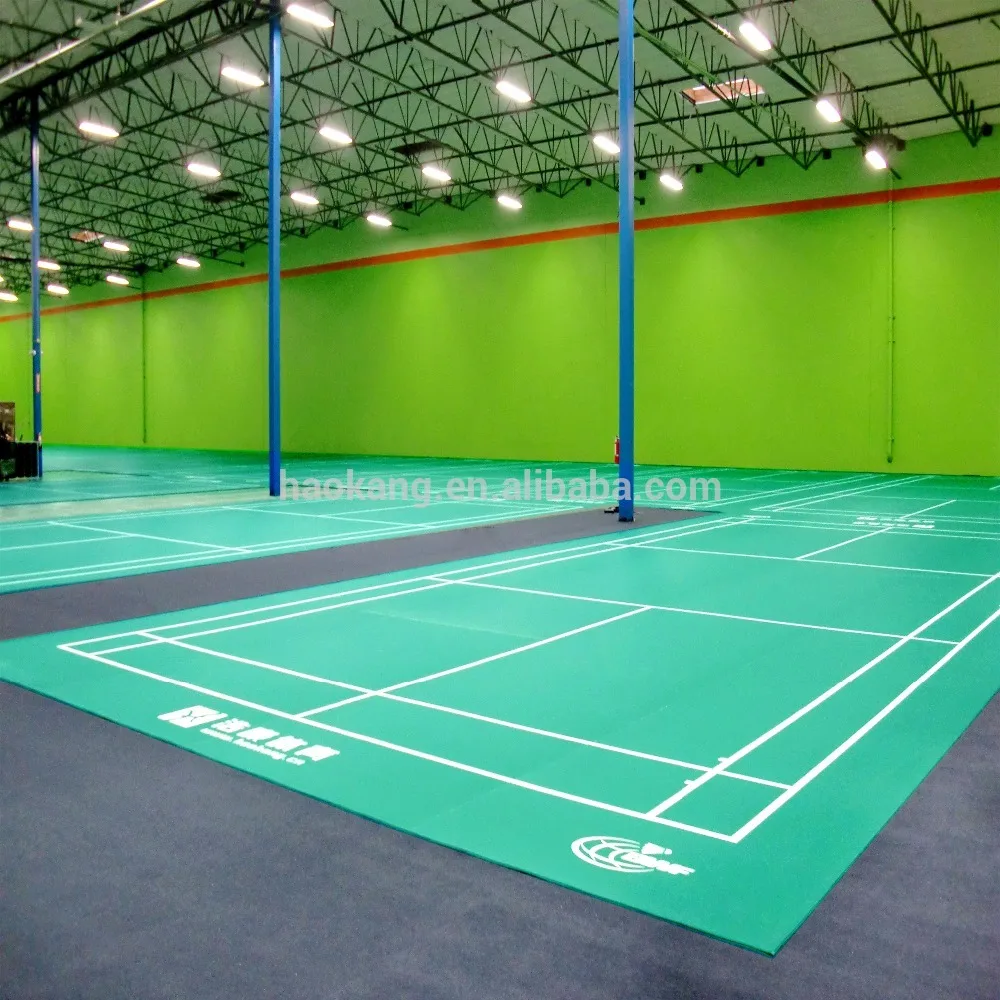 Lifelong Maintenance Badminton Court Mat Flooring with Inner Game Lines