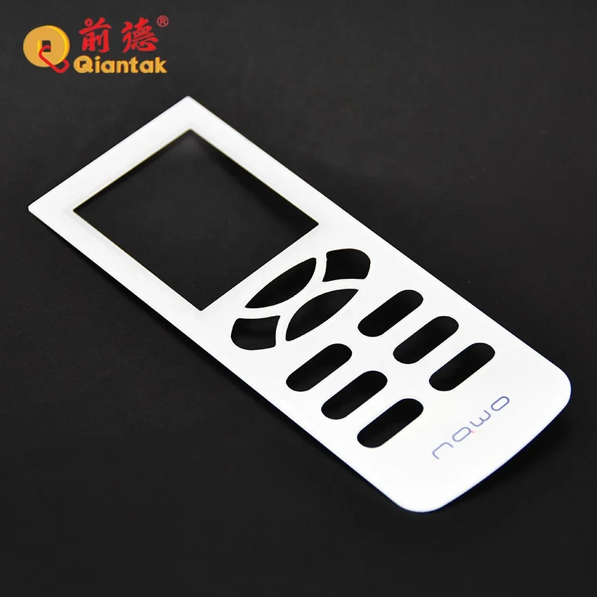 20 лет Заводская Бесплатная образец пользовательские акриловая передняя панель для кондиционера дистанционного управления