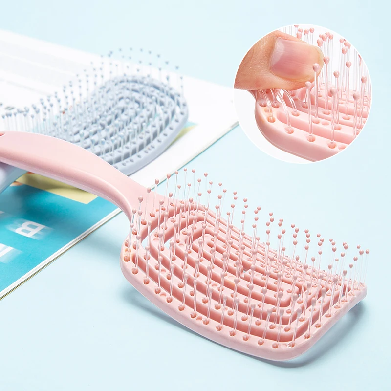 Fashion Design Hair Comb for Women detangling small curly hair brush Hollow Brush Wet And Dry Hair Detangling Brush