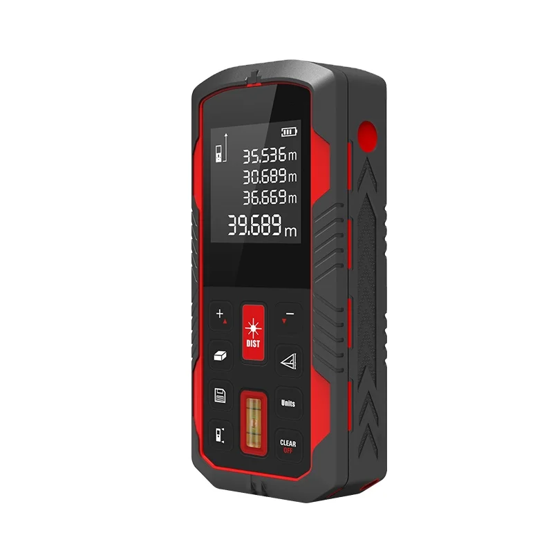 Dobiy Real-Time Display Multi Measurement Functions LCD  Digital Portable Laser Metre With Horizontal Bubble