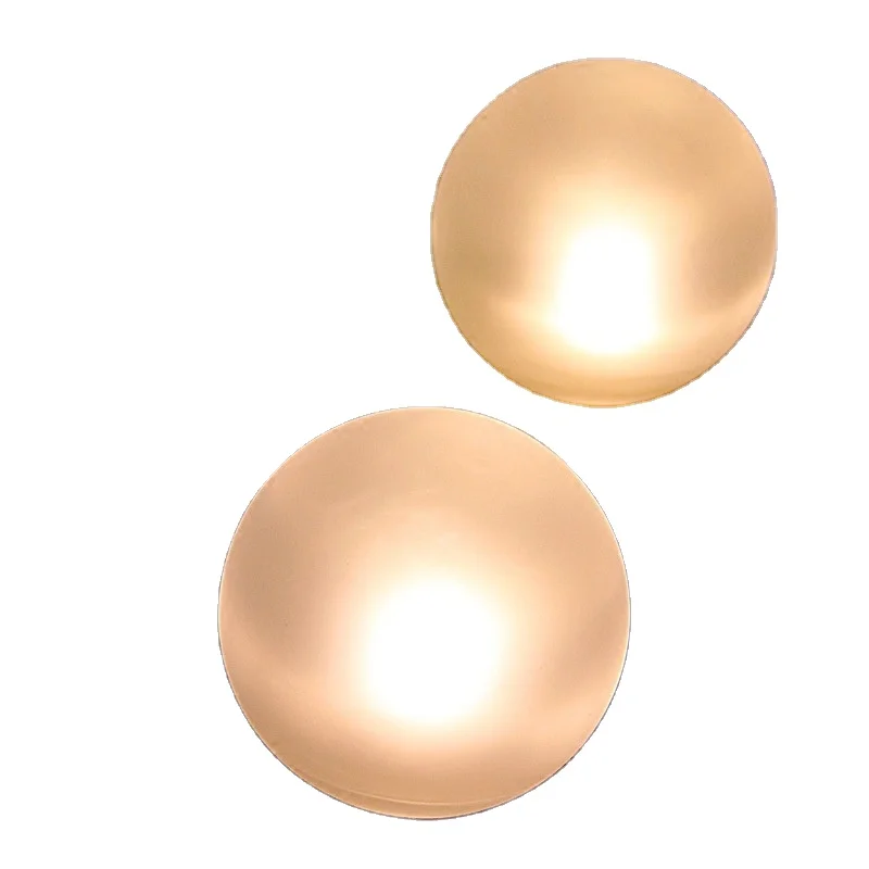 Fashionable European simple white frost glass ball electronic wax candle holder romantic candle wedding decoration