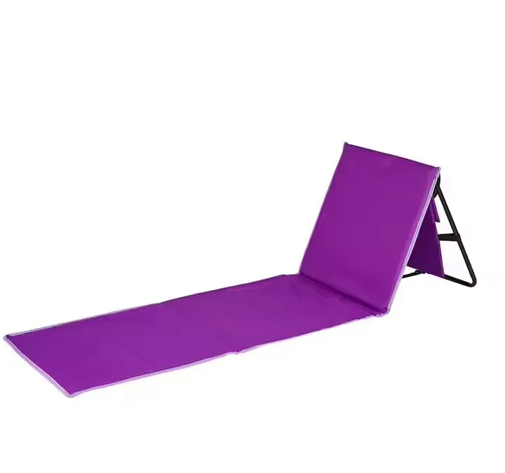 Factory supplies outside rattan beach bed sun lounger with cushion beach blanket extra long waterproof beach mat
