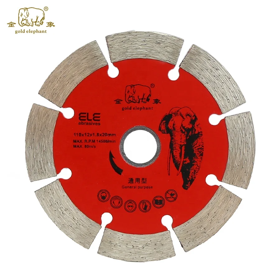 Gold elephant sharp 4.5 inch /110X1.6X20mm diamond cutting disc diamond saw blade for Stainless steel and metal