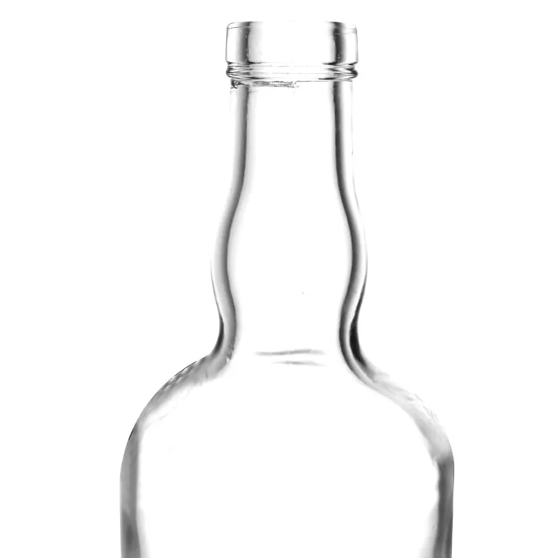 Manufacture Price ABERDEEN Style 750ml Reserve Liquor Glass Bottle Rounded with Wooden Stopper Bar Top