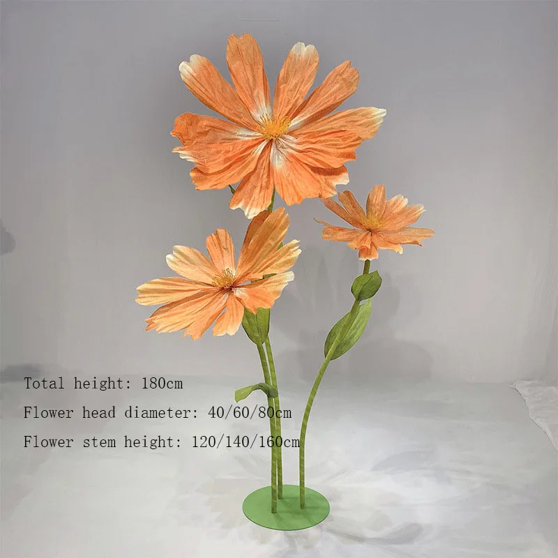 Гигантская бумажная ромашка Joyflower разноцветная гигантская Хризантема искусственный цветок для демонстрации свадебное украшение