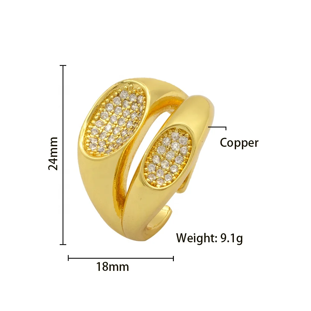Fashion jewelry women layer adjustable finger diamond rings