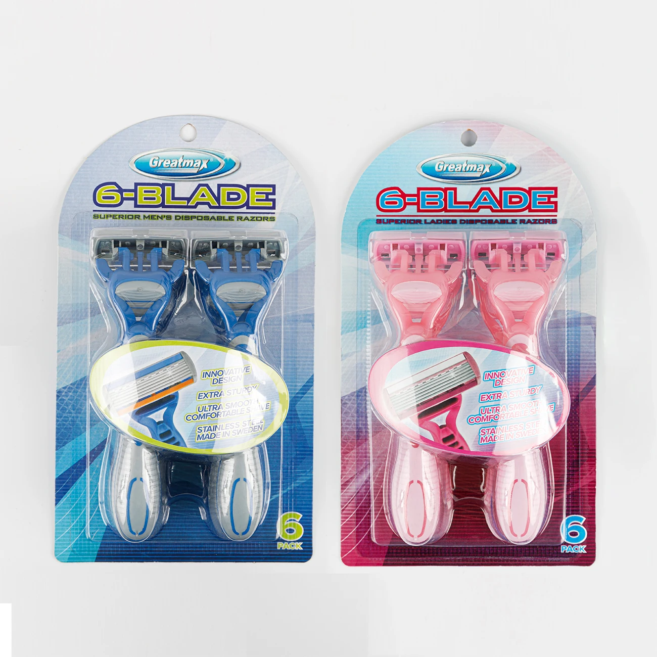 6 Blade Stainless Steel Blade Heavy Safety Razor Disposable Razor Six Blade 20000 Packs