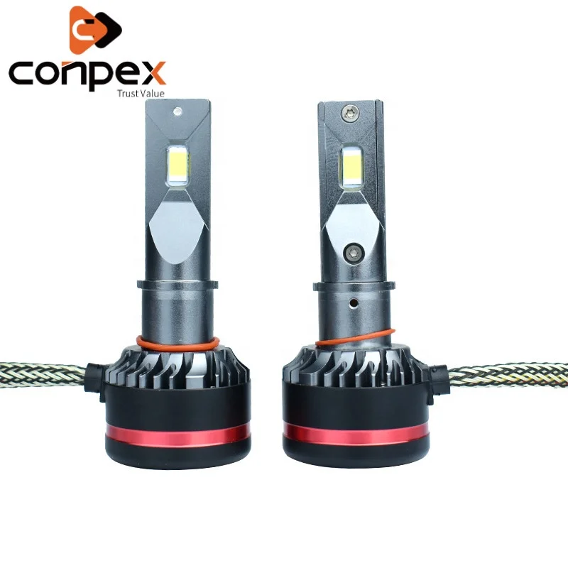 Conpex New Product M8 9006 LED Headlights 45W 6500K Imported LED All Car 360 Degree CE ROHS Built in Fan with Patented Product