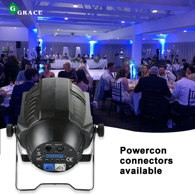 Grace 18*18W RGBWAUv 6in1 LED Par Can Indoor Par Stage Lighting