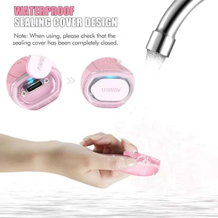 New beauty device facial massager Face Wash Machine Sonic Vibrating Silicone Facial Cleansing Brush face scrubber