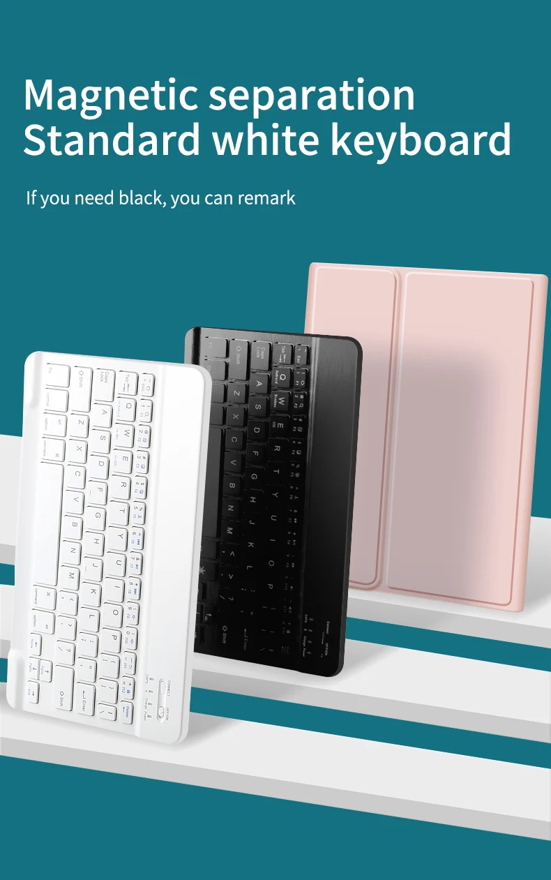 Smart Tablet Cases with BT Mini Keyboard Pen Slot Flip Leather Covers For Tablets For iPad 9.7 Air 2017/2018 Foldable Holder