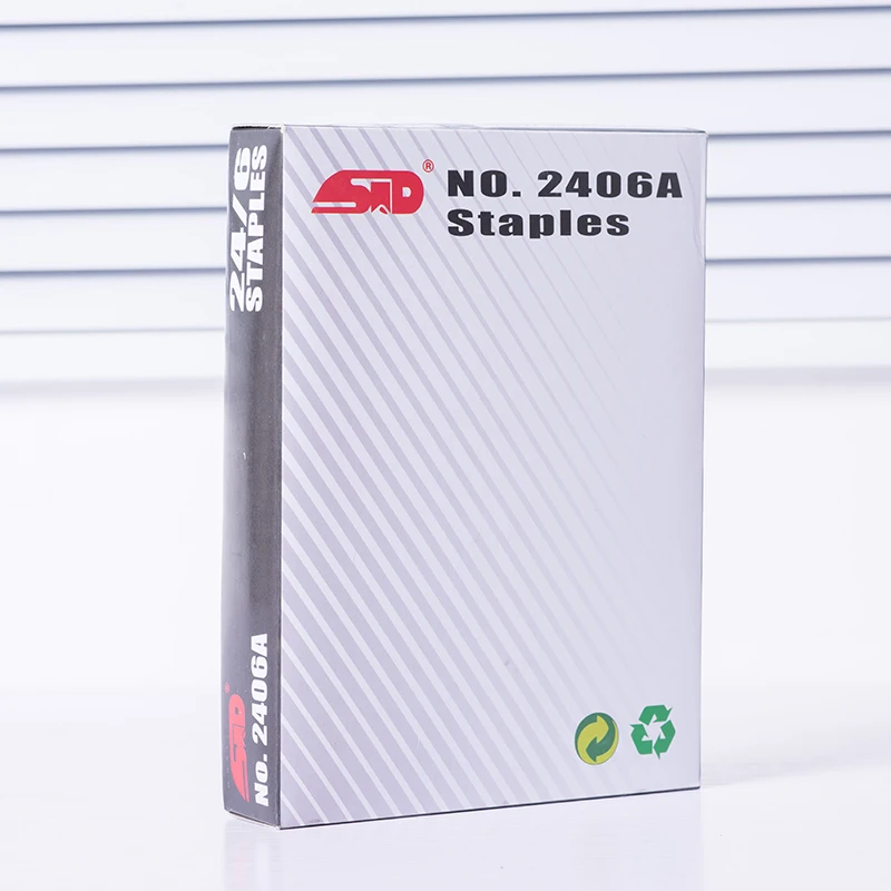 2406A Manufacturer High Quality Office School Stapler Pin 24/6 26/6 No.10 etc. Galvanized Metal Staples