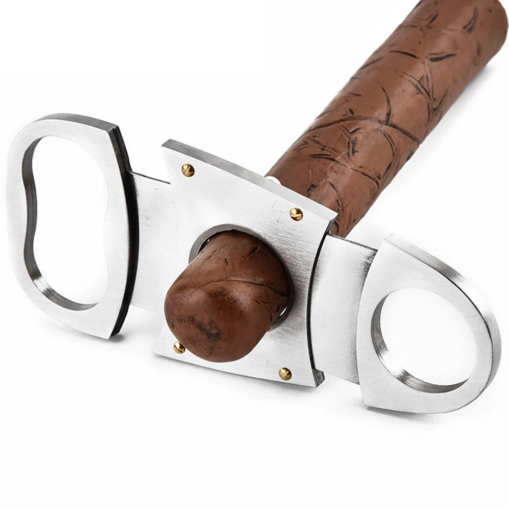 Оптовая продажа новые металлические кольца из нержавеющей стали ножницы для сигар аксессуары инструмент Классическая гильотина