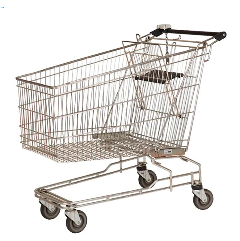 100 Litre Trolly Cart Supermarket Steel Carritos De Supermercado Super Market Trolleys