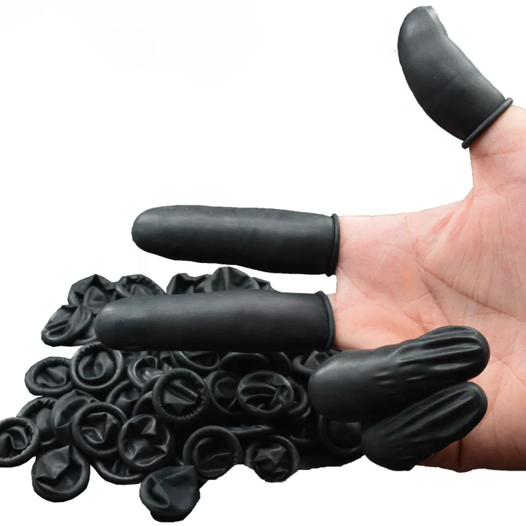 Leenol High Quality Anti-static Finger Cot Esd Latex Black Finger Cots LN-1608103