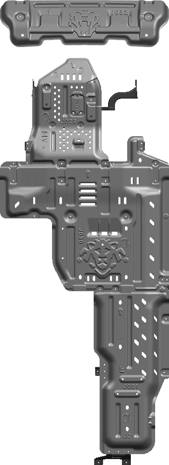 Junxi 3D алюминиевая 5-миллиметровая Защитная крышка для днидола двигателя jeep wrangler jl запасные части
