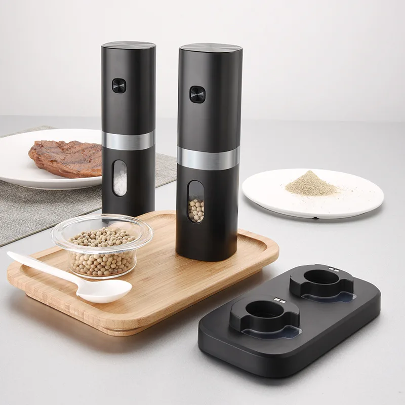 Finely Ground Pepper Spice Grinder Stainless Steel Electric Grinder Machine Set