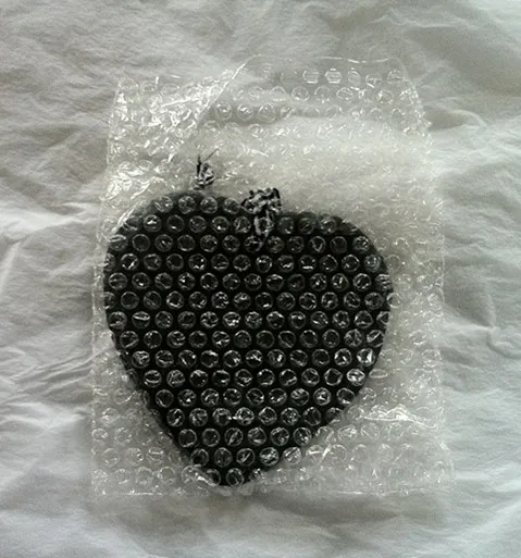 Manufactory Wholesale Eco-friendly natural heart shape slate gift tags for decoration 15 x 15 cm