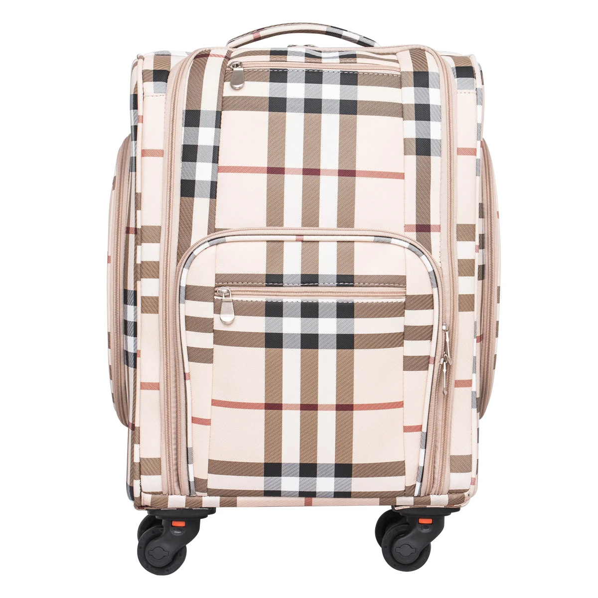 KONCAI Classic makeup trolley case nylon vanity cosmetic beauty makeup  case pouch box bag