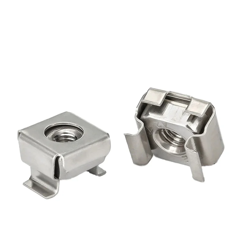 DIN557 304 Stainless Steel Snap Cage Nut for Cabinet Motor & Floating Nut Zinc Plated with Galvanized Finish Mining Applications