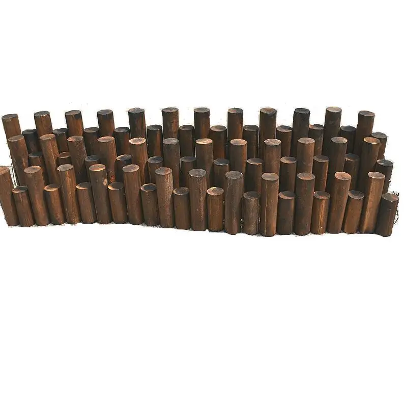 Wooden Short Fence Outdoor Landscape Edging  Decorative Border Tree Fence - Spring Garden & Yard Maintenance