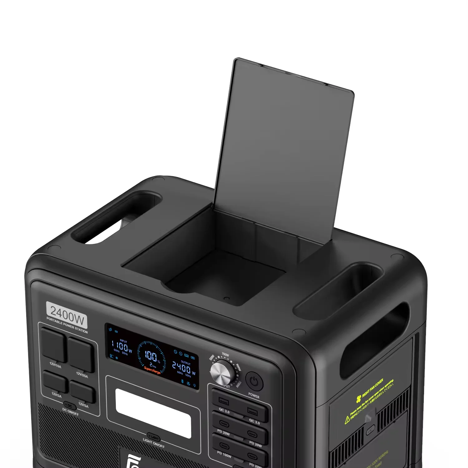 Fossibot F2400 Power Bank 2048Wh 640000mAh 2400W AC DC Outdoors Solar Charging Station Electric Portable Power Bank Station