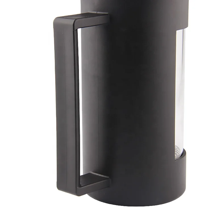 Eco-Friendly French Coffee Press Borosilecate Glass Coffee Plunger French Press Maker BPA Free Wheat Straw French Press For Home