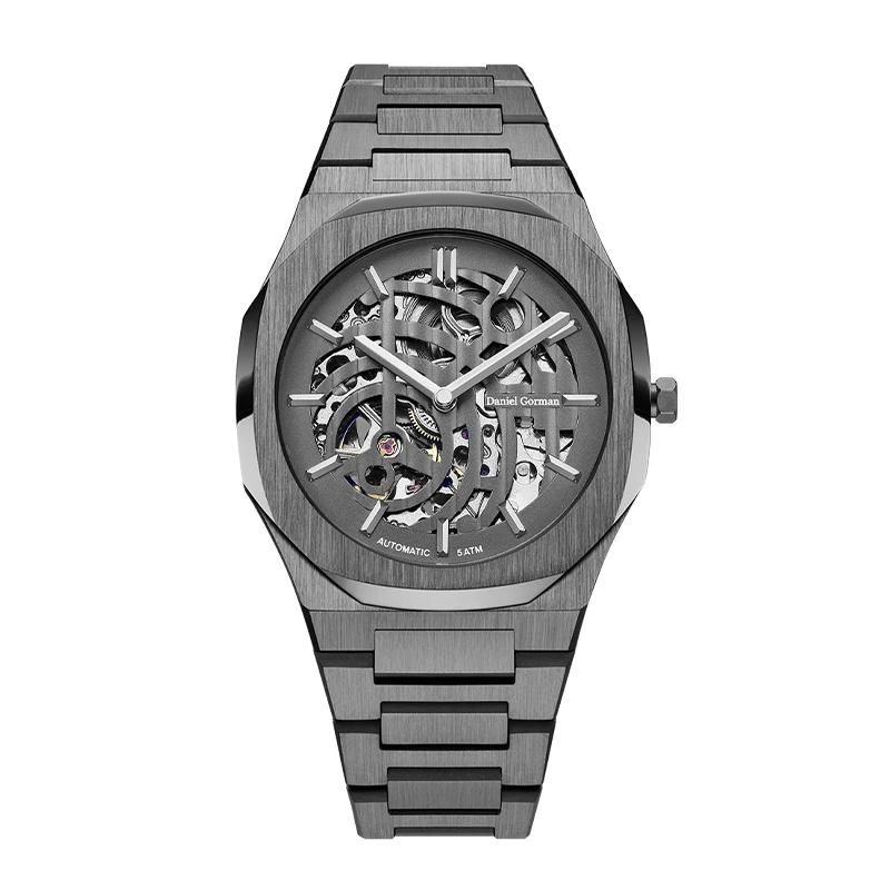Daniel Gorman Dg8126 Relojes Hombre Sport Watch Luxury Skeleton Automatic Watch For Men Wrist
