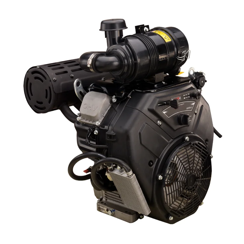 V Twin Cylinders 35 hp 24kw 999cc Air Cooled Electric Start  Machinery Horizontal Gasoline Engine