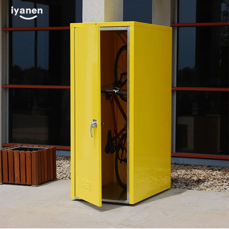 Hot sale good service modern garage waterproof metal tool bicycle cabinet steel bike storage locker