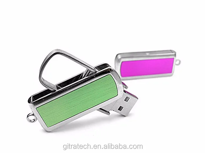 Promo Gift Design Logo Twist Usb Memory Stick 4gb 8gb 256gb Metal Pendrive Custom Swivel Thumb Usb Flash Drive