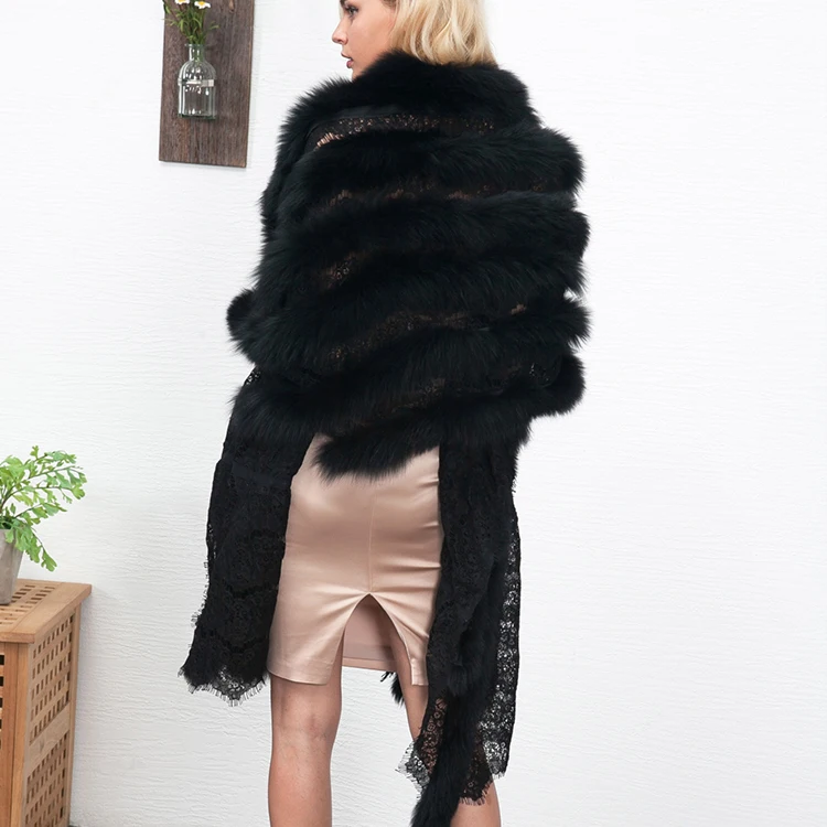 Новинка 2022, оптовая продажа, женская накидка из искусственного лисьего меха, меховая шаль, женские зимние накидки