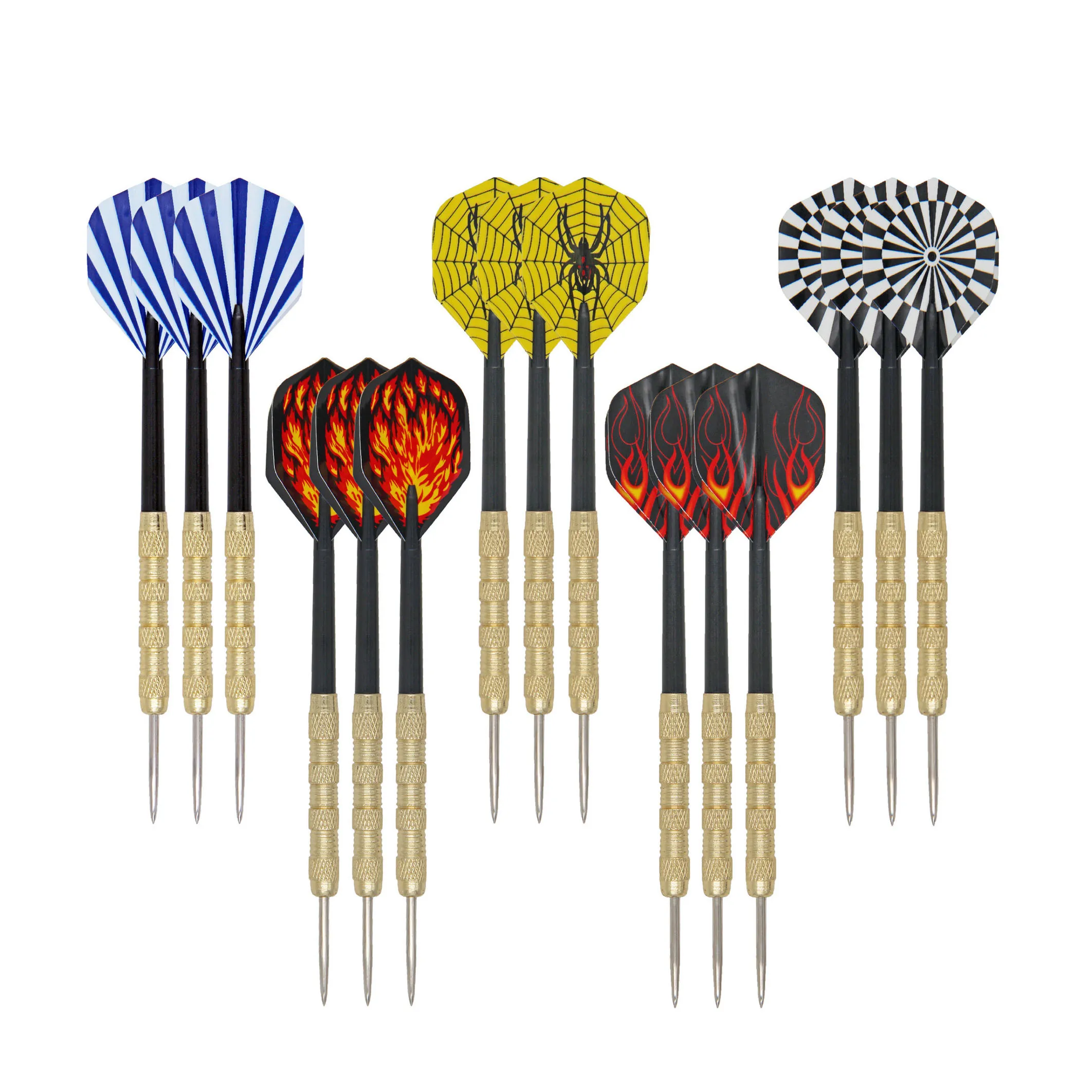 Multiple Styles Darts Flights free combination14g Brass Iron Dart Set with High Quality Steel Tip Darts