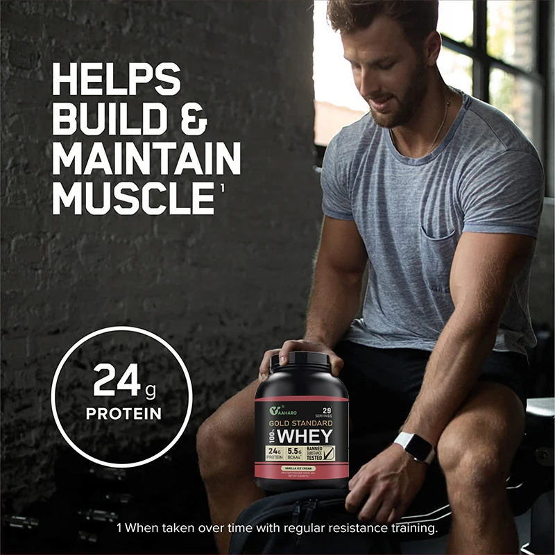 Private Label Raw Isole Gold Standard Whey Protein Powder Supplement 2Lb Double Rich Chocolate Flavor Powder