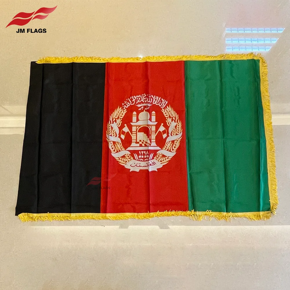 Wholesale 3*5 ft Afghanistan Banner Events Holiday Decoration Polyester No Fade Afghanistan Flags