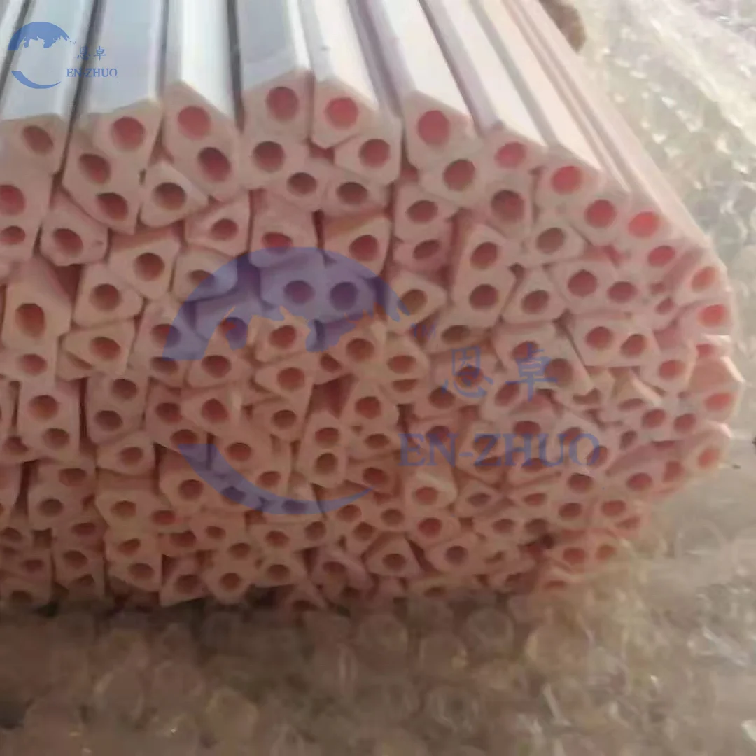 EZ-Zirconium oxide heat resistant high purity corundum ceramic tube 2mm 3mm used for alumina insulating furnace tube